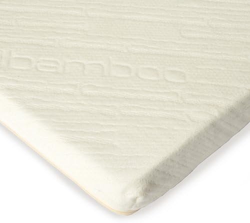 Sleep Creations Aerus Natural 2-1/2-Inch Memory Foam Mattress Topper with Cover, Twin