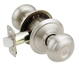 Doorknobs & Lock Sets: Schlage F10VGEO619 Georgian Passage Knob, Satin Nickel