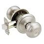 Schlage F10VGEO619 Georgian Passage Knob, Satin Nickel