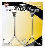 HARDWARE - 2 HOOK OVER THE DOOR HANGER - PAIR