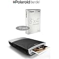 Polaroid GL10 Bluetooth Digitaler Fotodrucker mit ZINK Zero Ink-Technologie + Polaroid ZINK 7.6 x 10.2 cm (3 x 4 Zoll) Fotopapier f�r den GL10 Drucker - 70 St�ck Packung