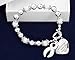 Lung Cancer Charm Bracelet (Retail)