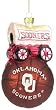 Collegiate 5" Glass Mascot and Basketball Ornament - Oklahoma