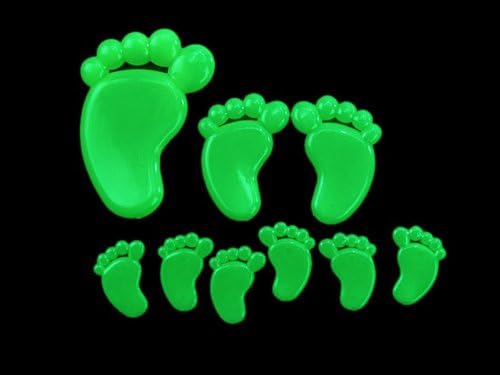 Footprint Moon Glow In The Dark Fluorescent Decal Art Wall Stickers Kid Home Decor