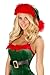 Roma Costume Women's Faux Fur Trimmed Hat-Red Green