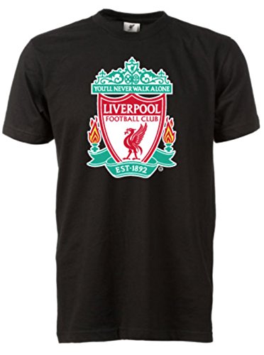 Official Liverpool FC Black Core T Shirt