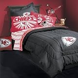KANSAS CITY CHIEFS 5PC FULL BEDDING SET, Comforter, 4pc Sheet Set, NEW, NFL ....