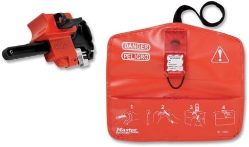 Wholesale CASE of 5 - Master Lock Universal Ball Valve Lockout Set-Ball Valve Kit, Seal Tight, 2 Piece, Red/Black