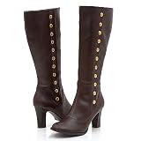Wild Diva Loui01 Knee-High Boots 8.5 Brown