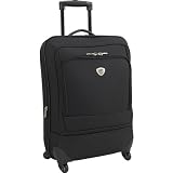 International Traveller Ion Frameless 26 Expandable Spinner Upright Spinner Luggage, Black