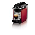 Nespresso Pixie Dark Red (Carmine) EN 125R DeLonghi  - Cafetera monodosis (19 bares, Apagado autom�tico, Sistema calentamiento r�pido), Color rojo oscuro