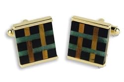 Cufflinks - Onyx, Jade and Tiger Eye Center