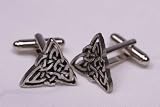 Celtic knot triangle cufflinks by classic cufflinks