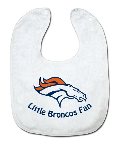 NFL Denver Broncos White Snap Bib with Team Logo