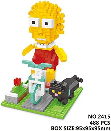 The Simpsons Series Lisa DIY Building Block Toy Set -Best Gift for Boys and Girls,Teens, Aduit Children's Educational Toys