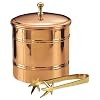 Old Dutch 2-1/2-Quart Solid Copper Lined Ice Bucket with Brass Tongs