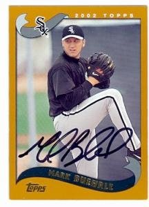 Mark Buehrle Autographed/Hand Signed Baseball Card (Chicago White Sox) 2002 Topps #12