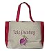 Tole Painting Princess Large BELLA TOTEBAG w/ pockets (Choice of Colors)