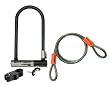 Kryptonite Kryptolok Series 2 Standard Bicycle U-Lock (4-inch x 9-inch) with 4-Foot Flex Cable