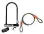 Kryptonite Kryptolok Series 2 Standard Bicycle U-Lock (4-inch x 9-inch) with 4-Foot Flex Cable