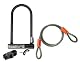 Kryptonite Kryptolok Series 2 Standard Bicycle U-Lock (4-inch x 9-inch) with 4-Foot Flex Cable