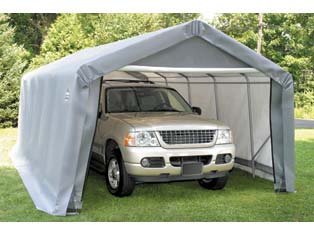 ShelterLogic 12Ft.W Peak Style Instant Garage - 20ft.L x 13ft.W x 10ft.H, Model# 73432