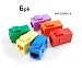 CablesOnline, 6-PACK CAT6 Female/Female RJ45 Ethernet Multi-Colored Keystone Jack Coupler, WP-C02MC-6
