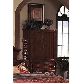 Dark Pine TV Armoire