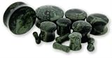 GREEN EYE JASPER STONE PLUG PGEJ16 -16MM(5/8