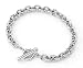 Jewelry : Sterling Silver Rolo Link Charm Bracelet, 8.25"