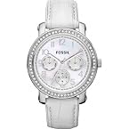 Fossil Modish White Studded Watch