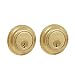 Baldwin 8232.003 Traditional Deadbolt 2-1/8-Inch Door Prep, Lifetime Polished Brass