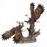 Porcelain Fighting Eagles Figurine