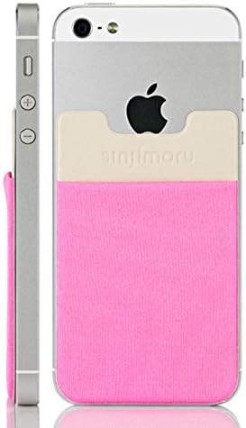 SINJIPOUCH B3 Stick-On Wallet making Your Smart phone turn into Wallet Case, Case with a Card Holder, Money Clip or Credit Card Case especially for iPhone 4 / 4s / 5 / 5s / 6 / 6 Plus, Galaxy S2 / S3 / S4 / S5, Galaxy Note 1 / 2 / 3 / 4, LG G2 / G3, HTC M8, iPod Touch , Sony Xperia. Sinji Pouch Basic 3 - Pink