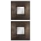 Set Of 2 Plaza Squares Mirrors - Silver