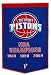 NBA Detroit Pistons Embroidered Basketball Champions Dynasty Wool Banner