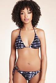 Limited Collection Tie Dye Striped Bikini Top