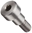 Stainless Steel 416 Shoulder Screw, Hex Socket Drive, M6-1, 12mm Shoulder Length (Pack of 5)
