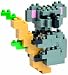 Japan Nanobock 3D Building Model Animal Figure-Koala Bear (Rare, Discontinued item)_s-1