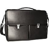 Jack Georges Wide Gusset Flapover 8445 Leather Bag by Jack Georges