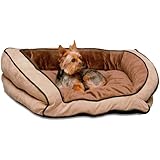 K&H Manufacturing Bolster Couch Large Mocha/Tan 28-Inch by 40-Inch