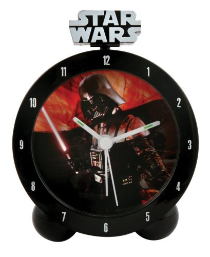 Star Wars - Clone Wars Jugend-Uhr Darth Vader Wecker mit leuchtendem Schwert und Vader Sou Preisvergleich