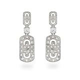 Eve's Addiction Designer Inspired Diamond CZ Greek Design Earrings