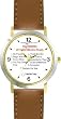 All of THE 7 HABITS #1 (English Text) - DELUXE TWO-TONE WATCH from THE 7 HABITS - WATCH COLLECTION BY WATCHBUDDY&reg; - Arabic Numbers - Brown Leather Strap-Size-Large ( Men's Size or Jumbo Women's Size )