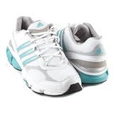 adidas Women's Kamina Training Shoe,White/Aqua/Silver,8 M