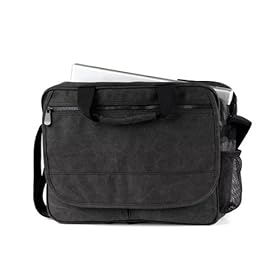  OAGear Laptop Messenger - Charcoal Canvas