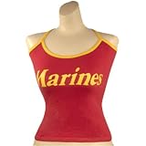 Womens Red Marine Speghetti Strap Tank (MEDIUM)