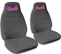 1997 Jeep Wrangler TJ seat covers. One front set of seat covers. Charcoal Barbie Jeep seat covers.