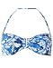 Accessorize Womens Blurred Paisley Bandeau Top Size 6 Blue Accessorize Womens Blurred Paisley Bandeau Top Size 6 Blue