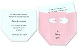 Diaper Baby Birth Announcement for Baby Girl